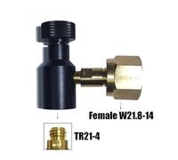 Nuovo modello Soda Water CO2 Bombola di ricarica Adattatore connettore Regolatore del gas Serbatoio Acquario Homebrew da Tr21-4 a W21.8-14(Female W21.8)