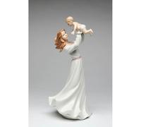 Nuovo Multi Colore Porcellana Lady Holding Baby-Mother Figurina 10411-NAIS