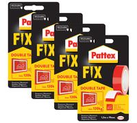 NUOVO nastro di montaggio Pattex FIX 120 kg doppio lato 4 x rotolo spessore 1...