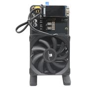 Nuovo NerdQaxe++ Rev 6.1 Aggiornato - Miner Bitcoin 6TH/s 100W con WiFi 2.4G - 16.5 J/TH - Macchina Crypto Silenziosa Open-Source, Doppia Ventola, Alta Efficienza per Mining BTC in Stock (Nero)