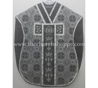Nuovo Nero e Bianco Chasuble.st. Philip Neri Stile Casula & Massa Set, Ihs