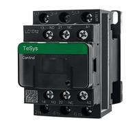 Nuovo nero LC1D09A LC1D12A LC1D18A versione AC Contattore tripolare 3P B7C F7C Q7C M7C 24V 110V 220V 380V(LC1D12,380 V)