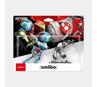 NUOVO Nintendo amiibo Double Set Samus & E.M.M.I. Modellino gioco Metroid Ser...