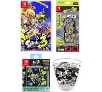 NUOVO Nintendo Switch Splatoon 3 & Smart Pouch EVA & Card Case & Acrylic Tumbler