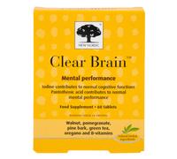 Nuovo Nordic Clear Brain Performance Mentale 60 Compresse Rrp £26