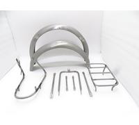 Nuovo Norton 16H Anteriore E Posteriore Parafango Set Con Completo Stay Kit