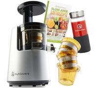 *NUOVO* NUTRI-PRESS NO.1 Spremiagrumi lento con 3 filtri per succhi, frullati, ghiaccio di frutta - Molto silenzioso e 100% senza BPA - Spremiagrumi elettrico per frutta, verdura, sedano