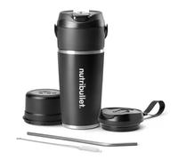 NUOVO NutriBullet Flip Mixer NBP016B Portatile 590ml Acciaio Inox USB-C Batte...