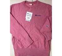 Nuovo NWT Champion Reverse Weave Logo Felpa Crewneck Elegante Mauve Script M