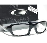 Nuovo Oakley Fives Squared Nero Telaio Galaxy Trasparente Lenti Sole 9238