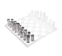 Nuovo OnDisplay Deluxe Acrilico Taglio Laser Set di Scacchi - Lusso Gioco (Fumo