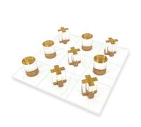 Nuovo OnDisplay Deluxe Acrilico Tic Tac Toe Set - 3D Luxe Cristallo Gioco