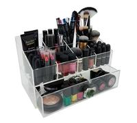 Nuovo OnDisplay Gracie Deluxe Trucco/Gioielli Organizer-Acrylic Geode Pomello