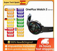 Nuovo OnePlus Watch 3 Versione globale Smart Watch Display LTPO AMOLED da 1,5 pollici Memoria da 32 GB Snapdragon W5 Wear OS di Google Black 43mm