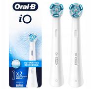 NUOVO Oral B iO Ultimate Clean White spalline a innesto confezione da 2 sbian...