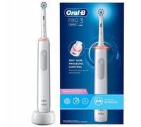 NUOVO Oral B Spazzolino Elettrico Pro 3 3000 Sensitive Clean Bianco Batteria ...