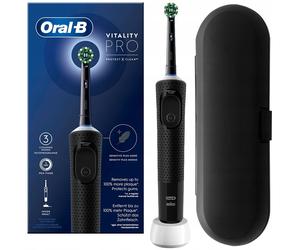 NUOVO Oral B Spazzolino Elettrico Vitality Pro D103 Nero Custodia da Viaggio ...