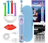 NUOVO Oral B Vitality Pro D103 Frozen Spazzolino Bambini 4 Testine Astuccio B...