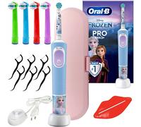 NUOVO Oral B Vitality Pro D103 Frozen Spazzolino da Denti per Bambini 4 Acces...