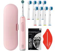 NUOVO OralB Spazzolino Elettrico Pro 3 3000 Rosa con Custodia Set di 8 Accessori