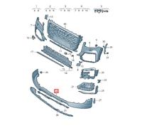 Nuovo Originale Audi Q2 Trim Spoiler Centrale Inferiore Paraurti Anteriore