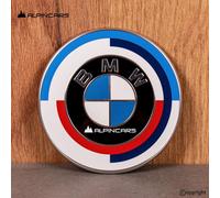 NUOVO ORIGINALE BMW F40 F44 Frontflappen Front Flap emblem 50 anni M 82mm 808...