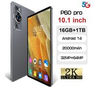 NUOVO Originale P60 Pro Tablet 20000mAh Tab 5G Dual SIM Android 14 Versione Globale 10 pollici High-end 16GB + 1TB Tablet PC Con tastiera