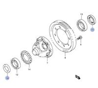 Nuovo Originale Suzuki Veloce 1.3 1.5 Coppia Albero Scatola Cambio Paraolio Diff