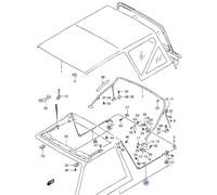 Nuovo Originale Suzuki Vitara Morbido Top Deck Tela Tetto Parti Arco Telaio