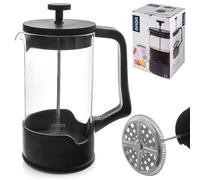 NUOVO Orion macchina da caffè brodo a stantuffo 1 l vetro nero French Press t...