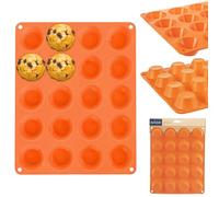 NUOVO Orion stampo per muffin SILLINIE silicone marrone 20 mini muffin antiad...