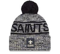 Nuovo Orleans Saints New Era NFL 2025 Sideline Freddo Tempo Sport Maglia Pompom