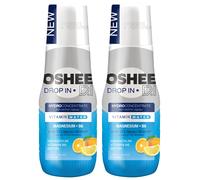 NUOVO OSHEE Drop In Hydroconcentrato Magnesio B6 2x500ml Limone Arancia