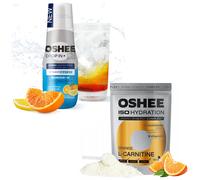 NUOVO OSHEE Hydration Set ISO Arancia L-Carnitina + Magnesio B6 Limone 500ml