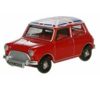 Nuovo Oxford Diecast 1:76 OO Scala Austin Mini MkI Tartan Red Union Jack Tetto