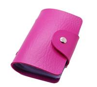 Nuovo Pacchetto Carta di Banca Multi-Card Bag Unisex Creativo Card Set 24 Posizione Carta Borse a Spalla per le Donne, Rosa acceso, Taglia unica