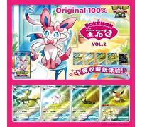 Nuovo pacchetto di gemme Vol 2 carte Scarlet e Violet Trading PTCG Box Eevee Eeveelution Gem Pack 2 Collezione Giocattolo Regalo Originale al 100%