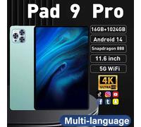 Nuovo Pad 9 Pro 10.1 pollici Android 13 Snapdragon 8gen2 Global 16GB + 1024GB 10000mah 5G Dual SIM WIFI HD Giochi a schermo intero Ufficio
