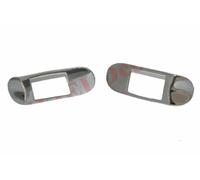 Nuovo Paio Orlo Porta Handel Inscatolato Cromato Per BMC Morris Minor 1000