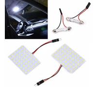 Nuovo Pannello Interno Led 48 Ba9s 2x Per Barche Luci Festoon Bianco Bulb Map