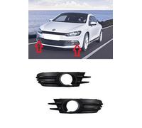 Nuovo Paraurti Anteriore Fendinebbia Griglia Nero Coppia Set VW Scirocco 2009 -
