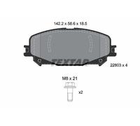Nuovo Pastiglie Freno Set Kit TEXTAR 2280301 per Renault