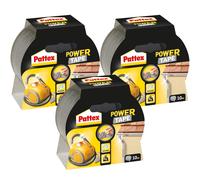 NUOVO Pattex Power Tape Nastro di Riparazione 3x48mm x 10m Grigio Impermeabil...