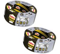 NUOVO Pattex Power Tape Set Argento 48mm x 50m 2 Pezzi Impermeabile Robusto O...