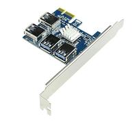 Nuovo PCI Scheda di Espansione 1 a 4 PCI Slot USB 3.0 Converter Adatper PCIE Riser Card per Bitcoin Mining Device