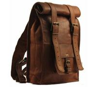 Nuovo Pelle Laptop Zaino Uomo Marrone Vintage da Viaggio Handmade Borsa