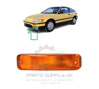 Nuovo Per Honda Crx 1987-1990 Anteriore Indicatore Lampada Arancio Sinistra N/S
