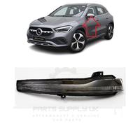Nuovo Per Mercedes GLA H247 2020-2025 Freccia Specchio LED Ind. Sinistro Nero