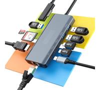 Nuovo per Microsoft Surface Docking Station 11-in-1 Surface Dock 2 4K@60Hz HDMI USB C Travel Dock per Microsoft Surface Pro 12/11/10/9/8/X/7/6/5/4, Surface Laptop 6/5/4/3/2/1, Laptop Go 3/2/1, Surface