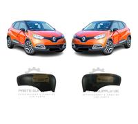 Nuovo Per Renault Captur 2013-2020 Cover Specchio Retrovisore Ala Nera Coppia
